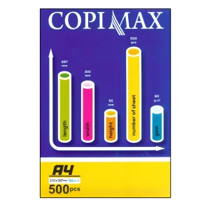کاغذ A4 کپی مکس مدل نمودار 80 گرمی بسته 500 عددی