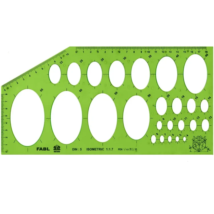 شابلون مهندسی بیضی table