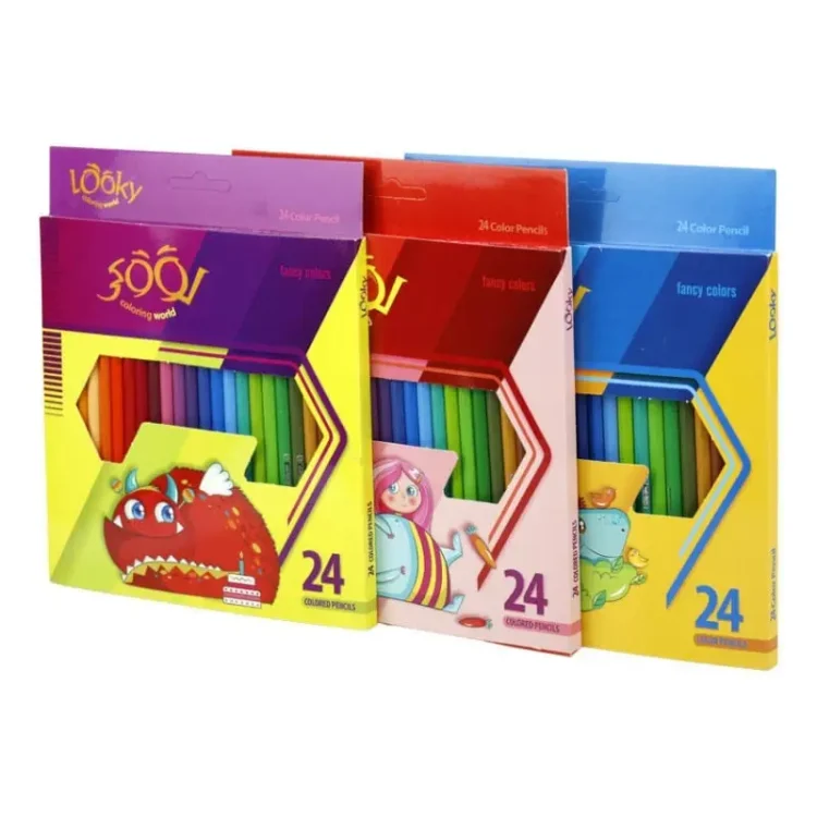 مدادرنگی 24 رنگ لوکی مقوایی