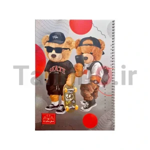 دفتر 50 برگ 707 جلد شده طرح خرس تدی