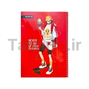 دفتر 60 برگ نهال جلد شده با طرح استایل dreams