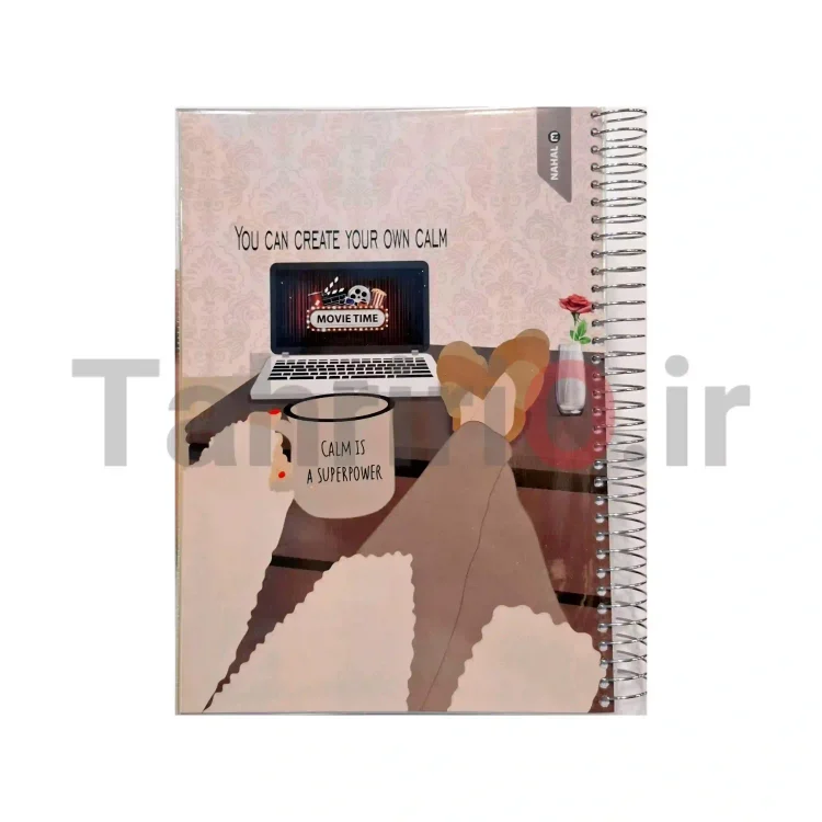 دفتر 200 برگ نهال جلد شده طرح های بانوان