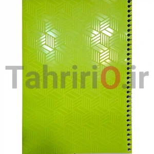 دفتر مشق سیمی ۸۰ برگ جلد رنگی و طلقی بسته ۵ عددی